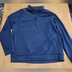 EUC Nike dri fit navy blue half zip sweatshirt